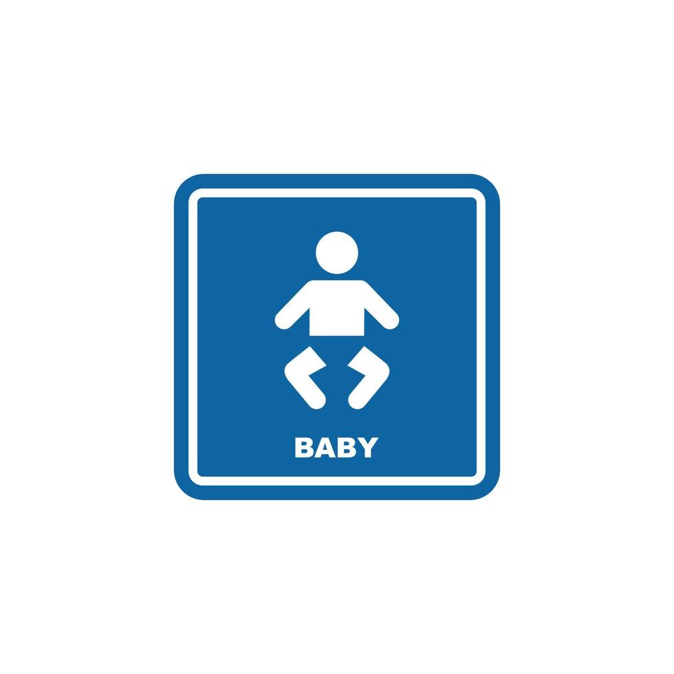 Baby toilet symbol icon vector. Baby changing icon 14730223 Vector Art