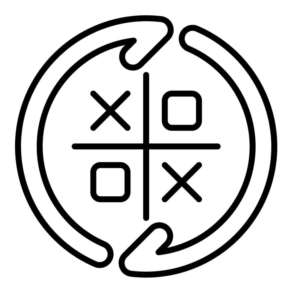 Adaptable Tactics Line Icon vector