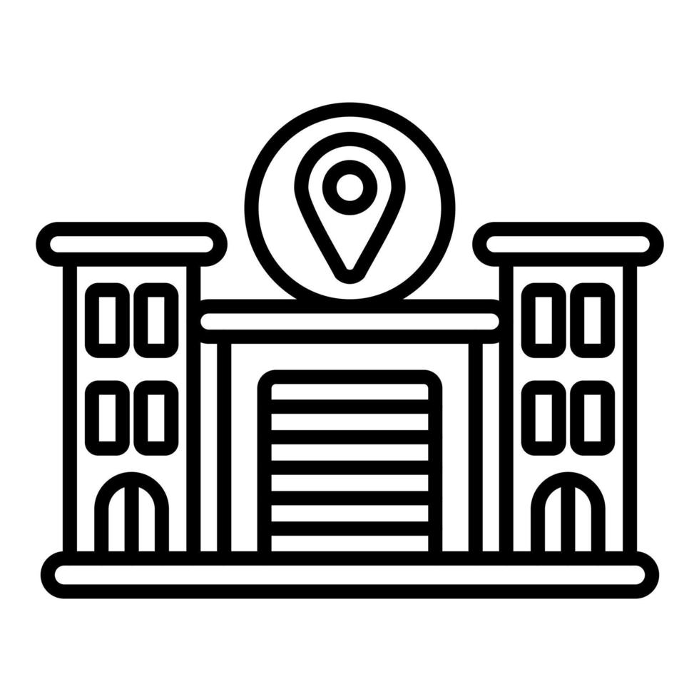 Location Line Icon vector