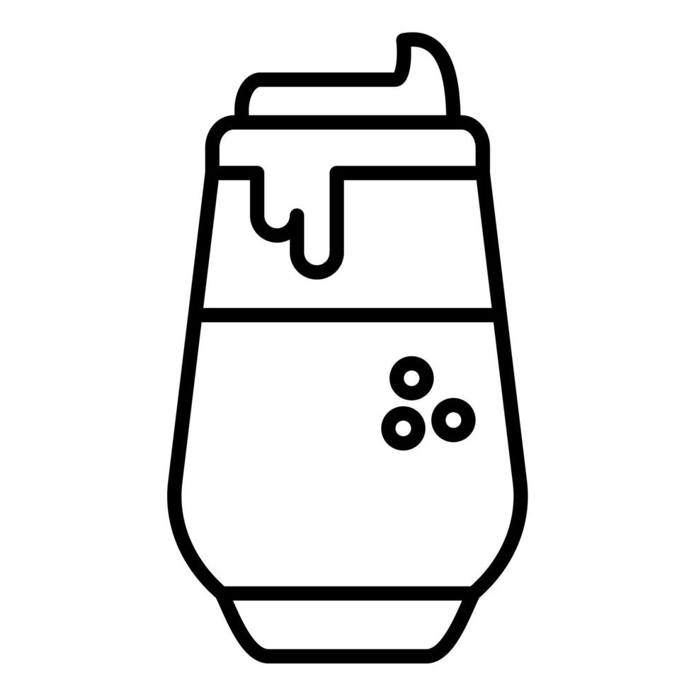 Dalgona Line Icon vector