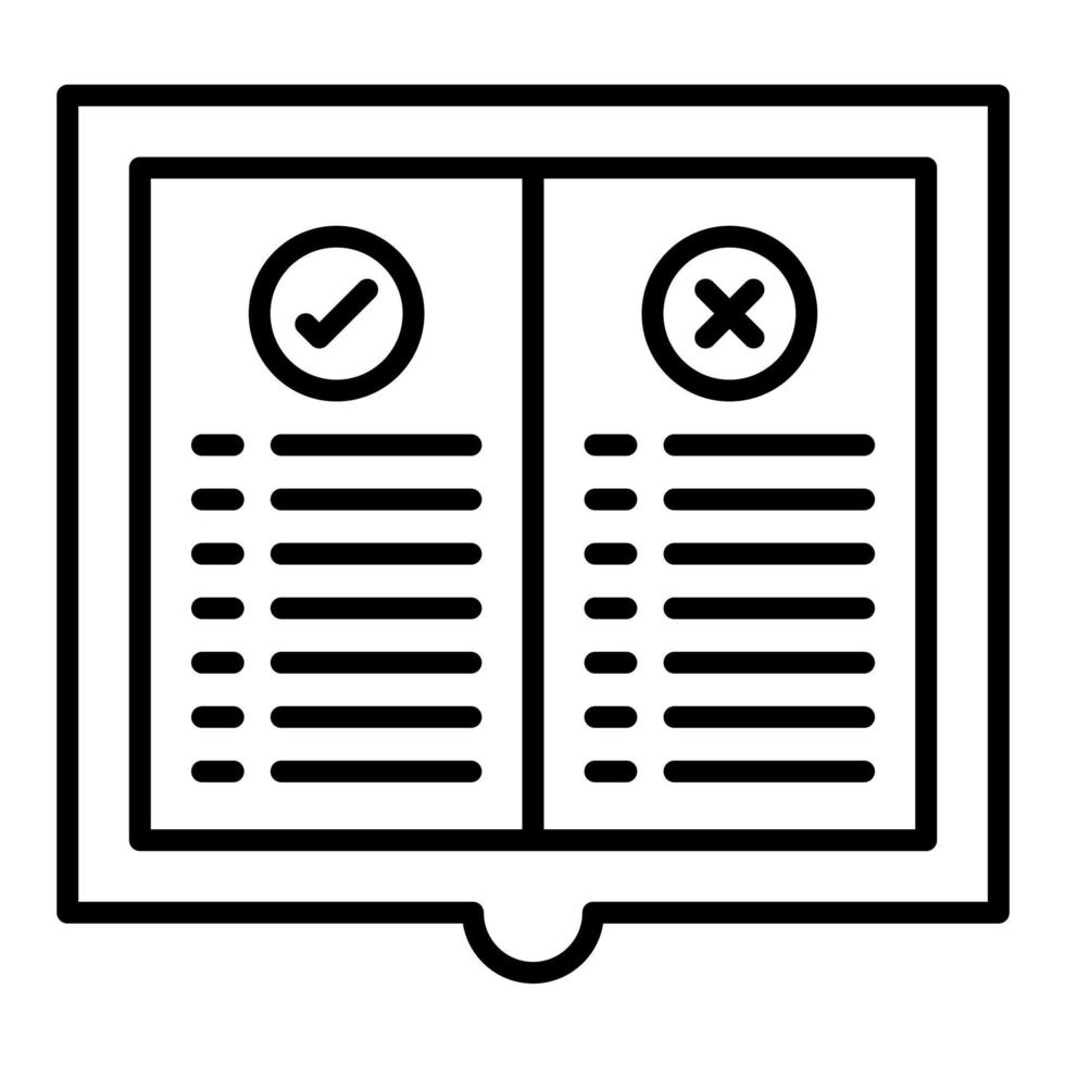 Rule Line Icon vector
