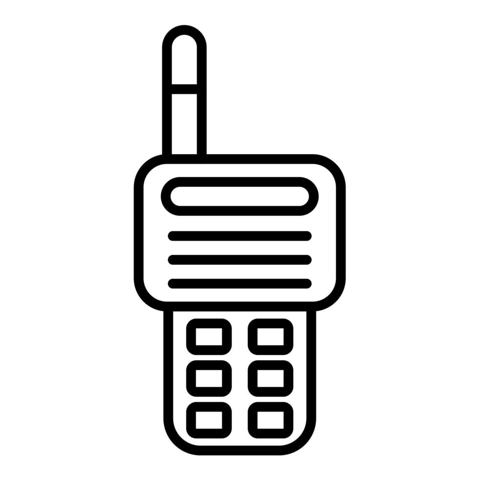 Two Way Radio Line Icon vector