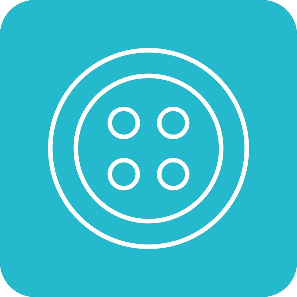 Clothing Button Line Round Corner Background Icons vector