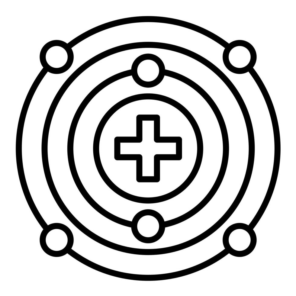 Proton Line Icon vector