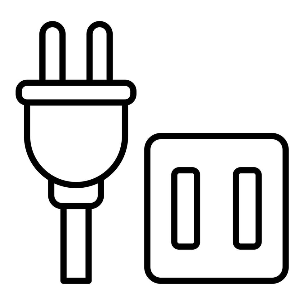 Unplug Devices Line Icon vector