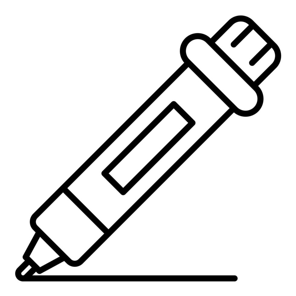 Marker Line Icon vector