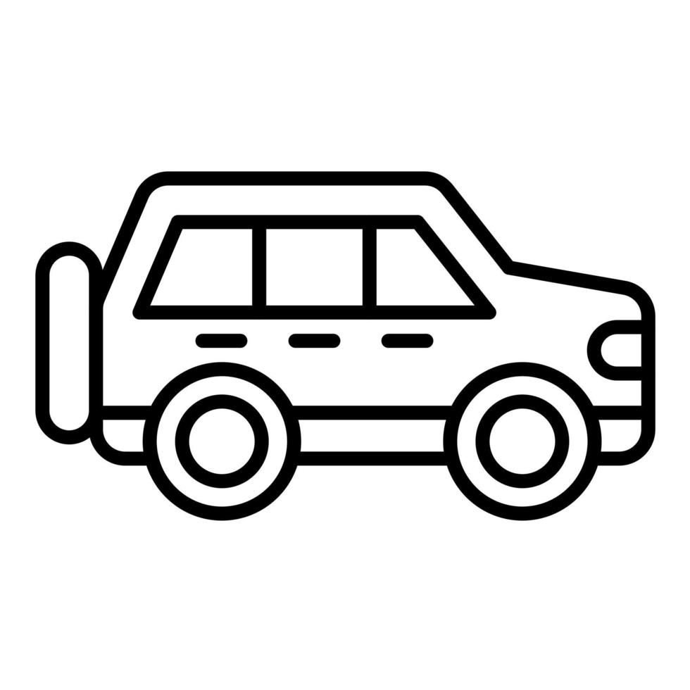 Suv Line Icon vector