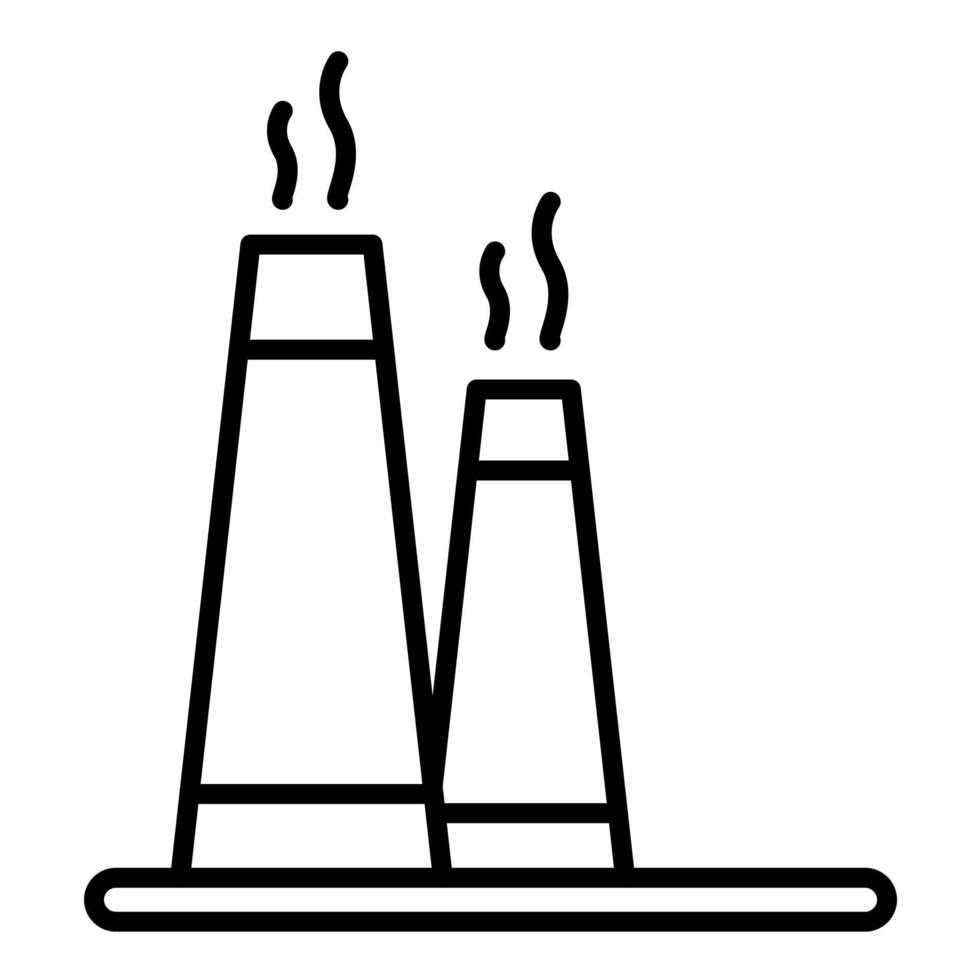 Chimney Line Icon vector