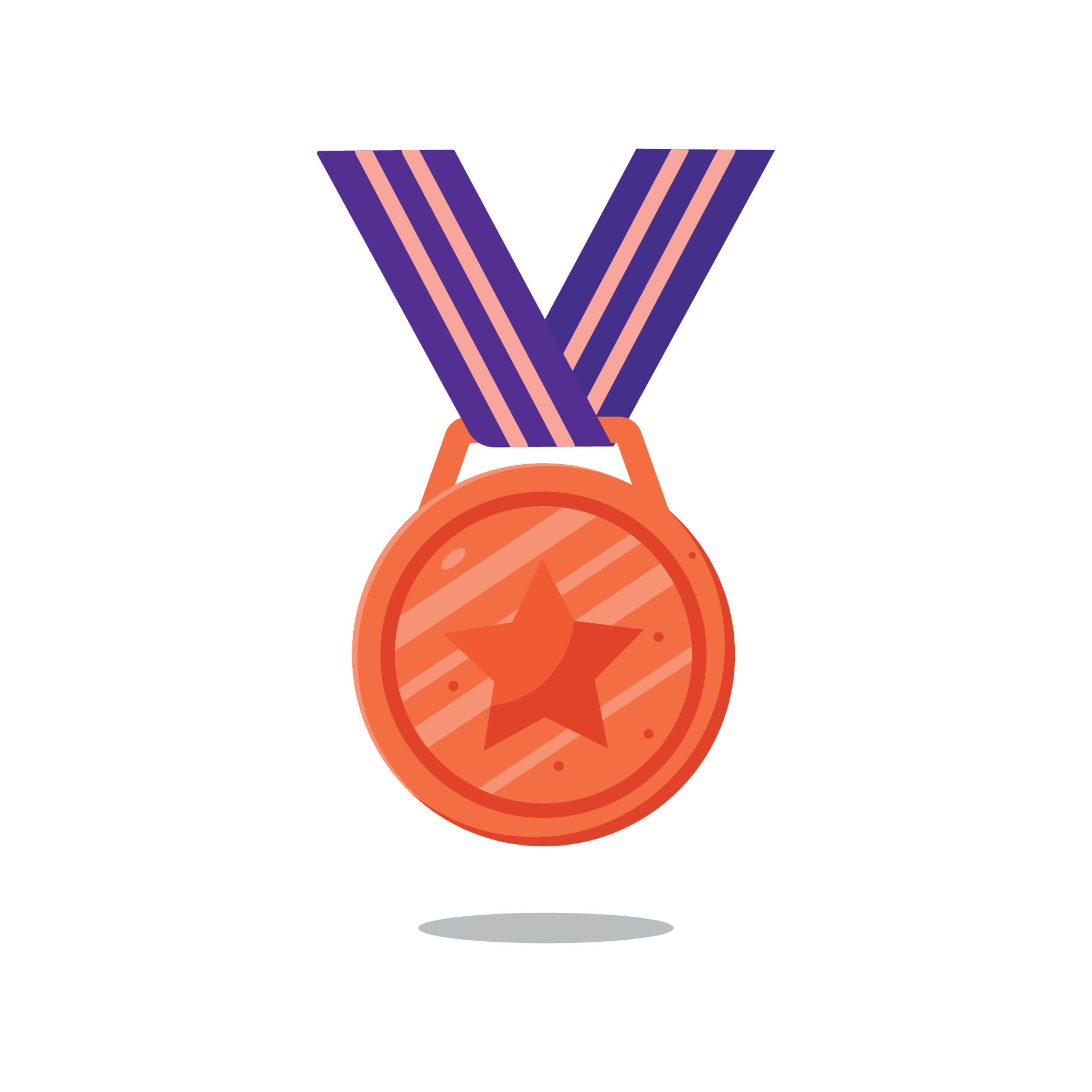 Bronze medal vector illustration . 14731363 Vector Art at Vecteezy