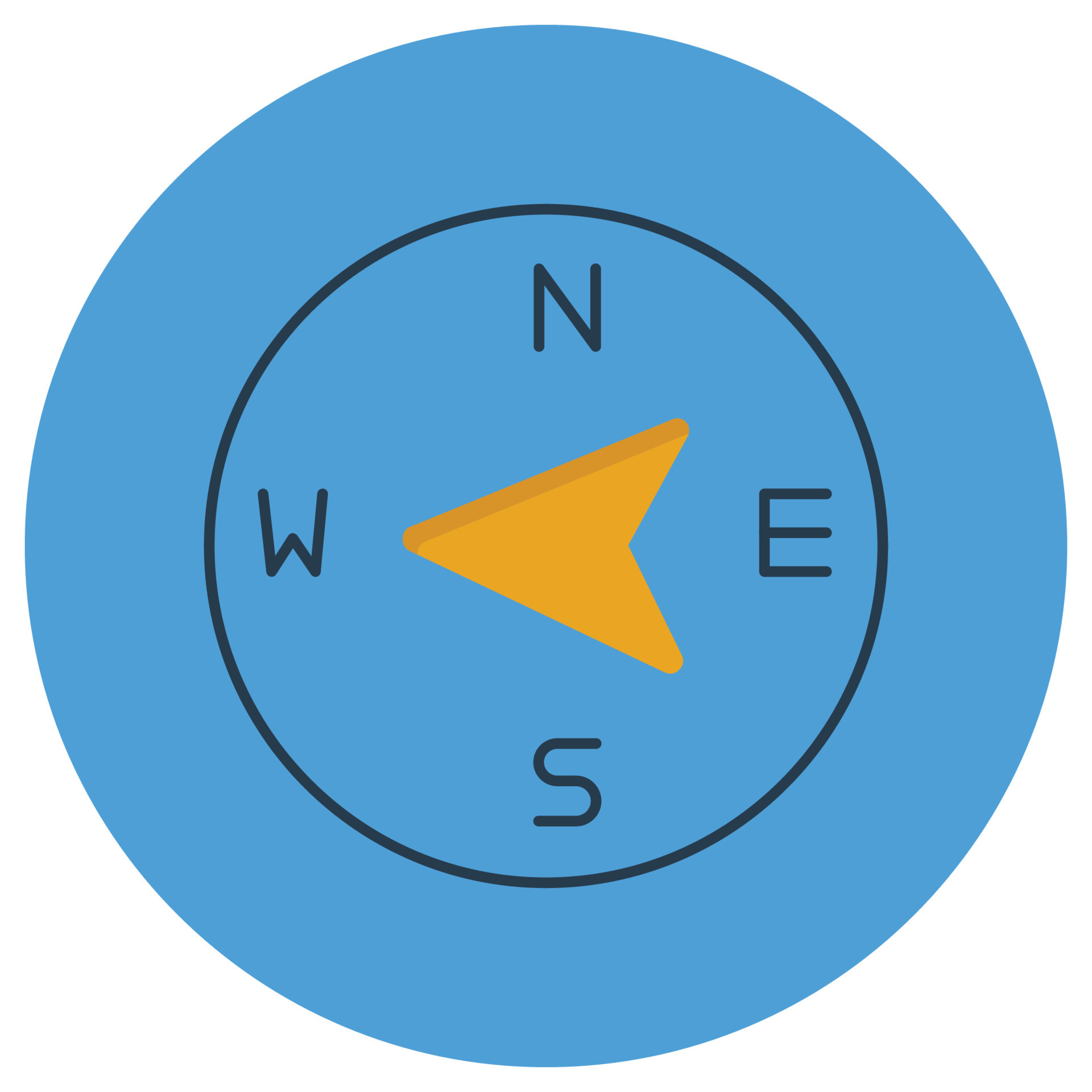 West direction which can easily modify or edit 14731604 Vector Art at