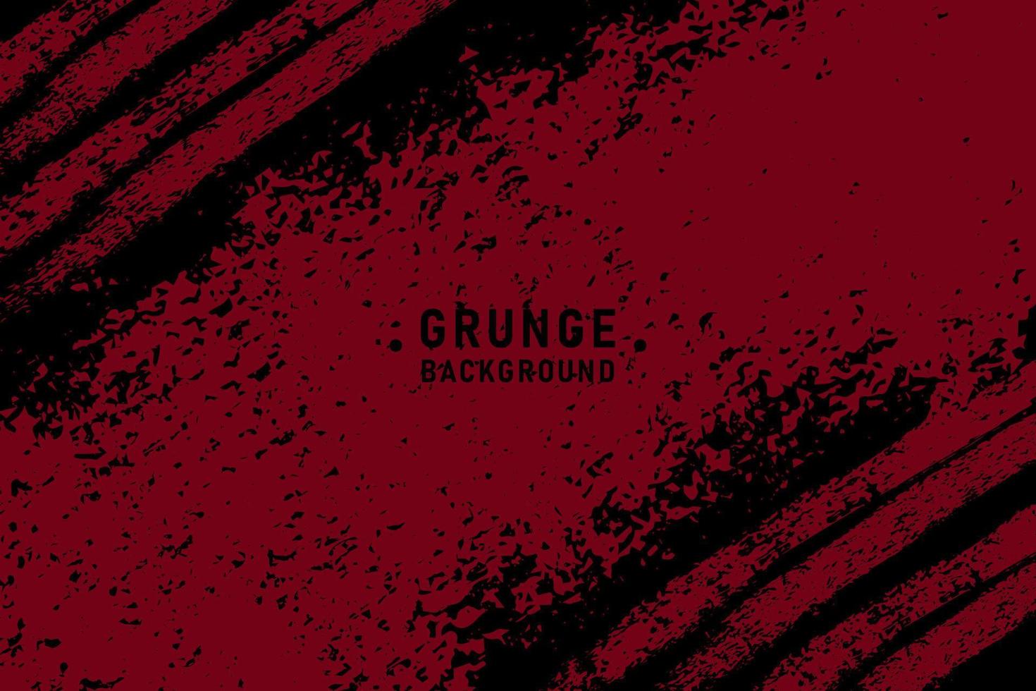 Abstract red and black grunge texture background vector