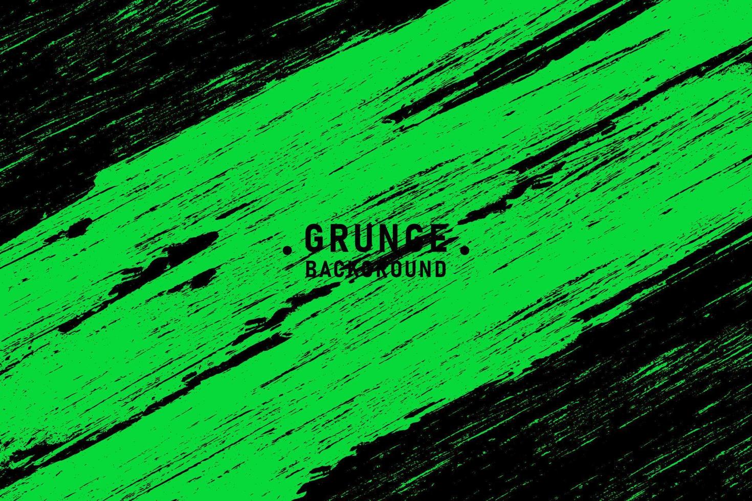 Abstract green and black grunge texture background vector