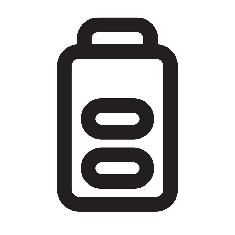 Icon battery device and technology Illustration vector