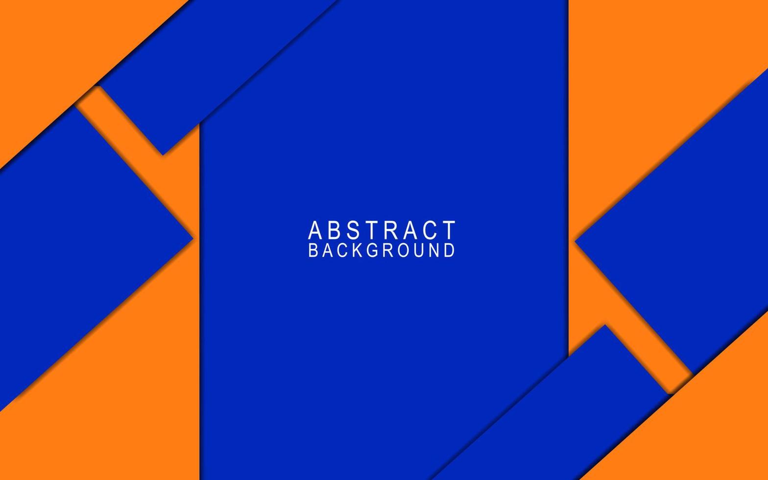 fondo de banner abstracto diseño de fondo de vector de color naranja y azul