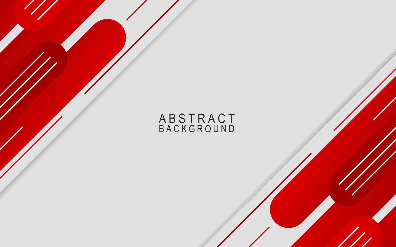 diseño de fondo de banner abstracto rojo y blanco vector