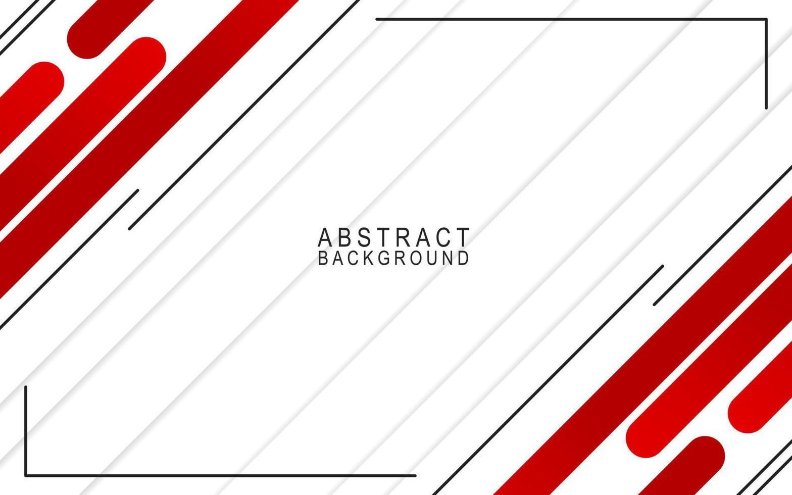 Red and white abstract banner background design vector