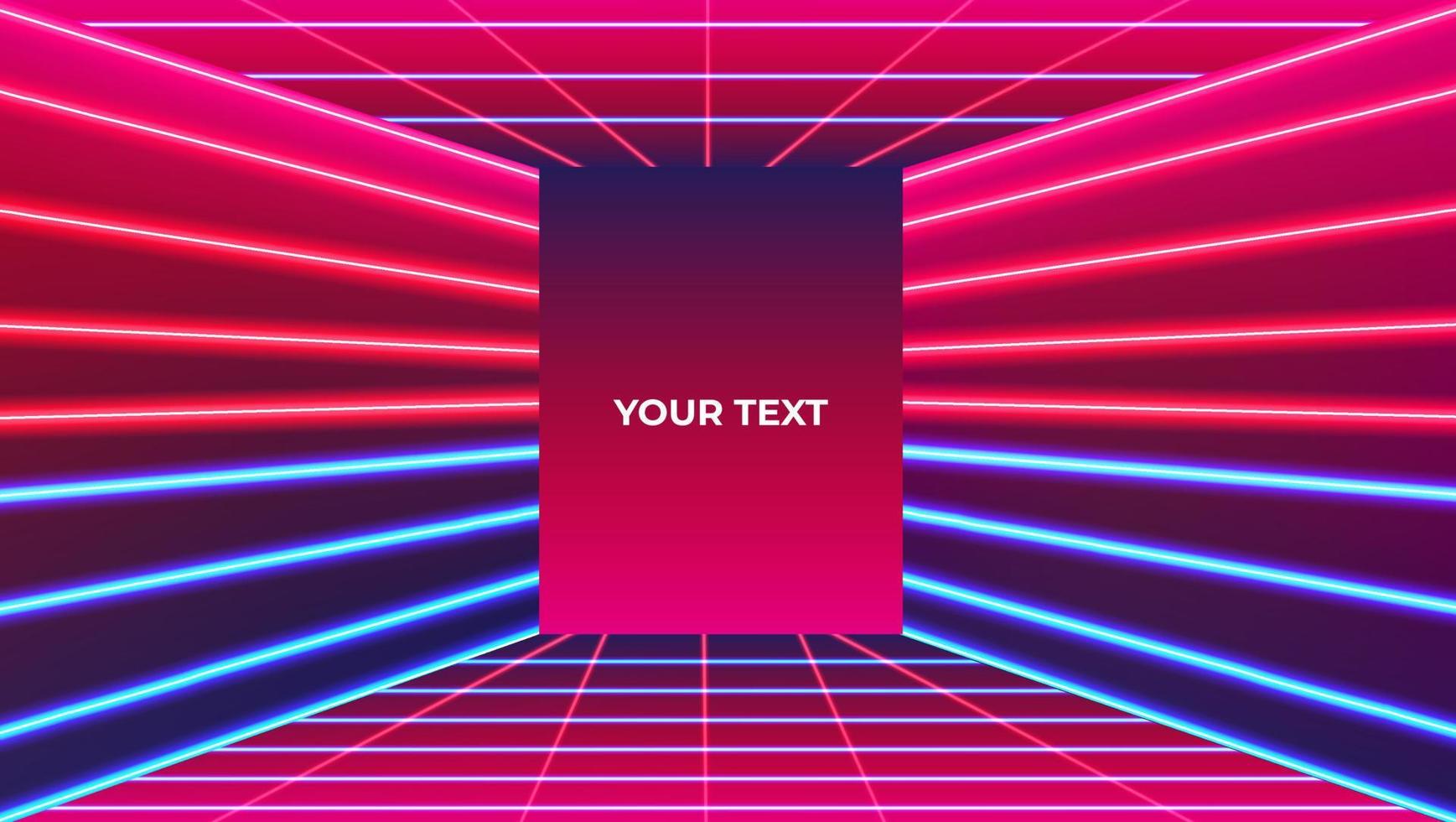 colorful neon light background vector