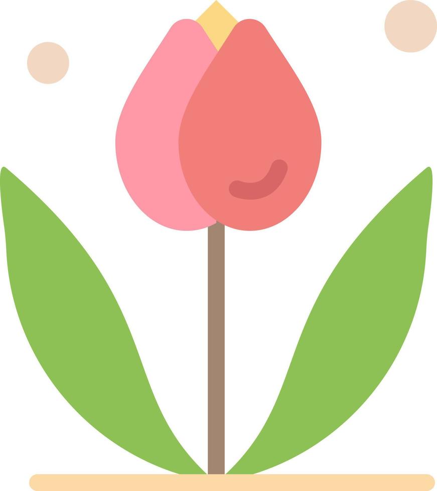 flor floral naturaleza primavera color plano icono vector icono banner plantilla