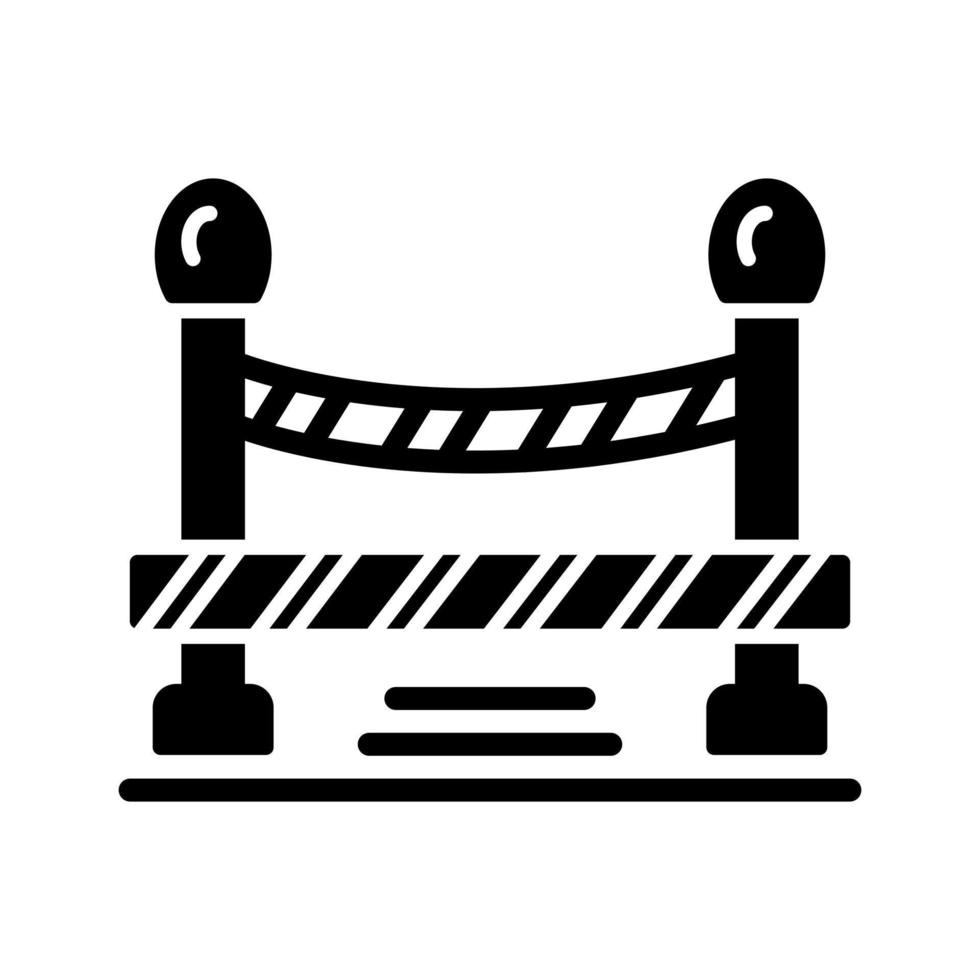 Do Not Cross Line Vector Icon