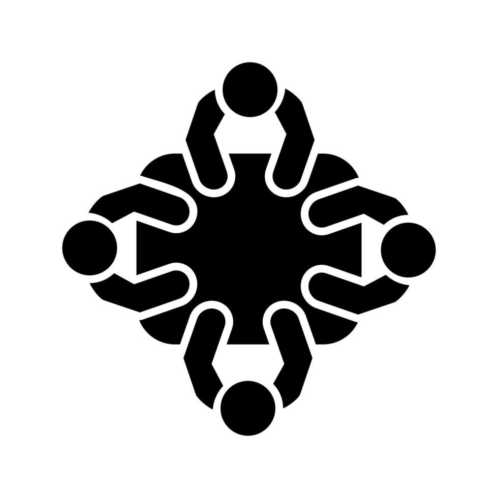 Staff Meeting Vector Icon