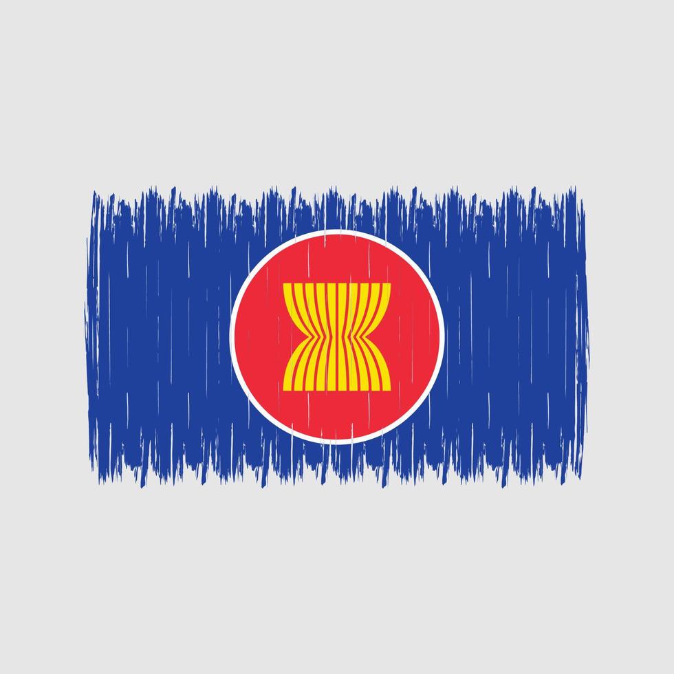 Asean Flag Brush vector