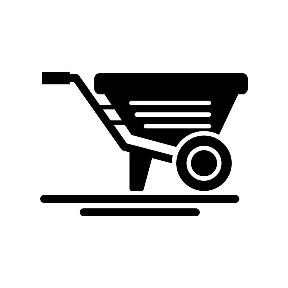 Wheelbarrow Vector Icon