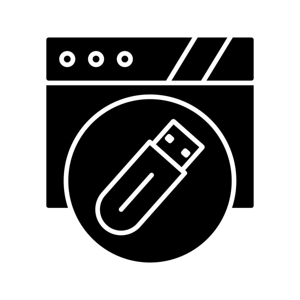 Usb Flash Drive Vector Icon