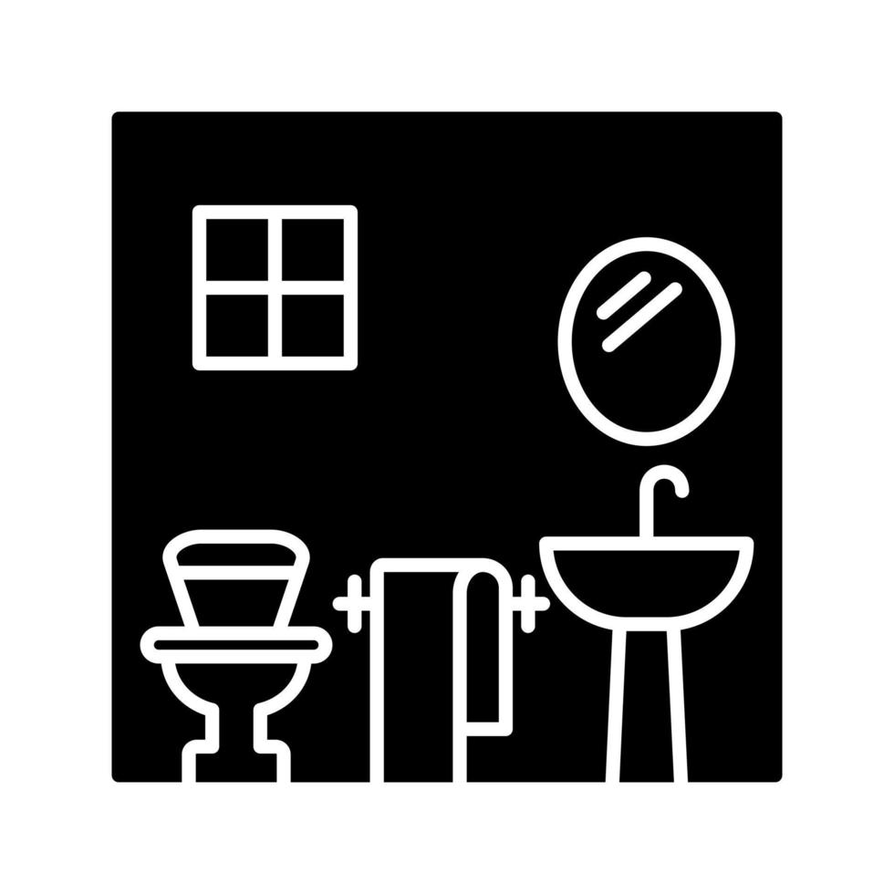 icono de vector de baño