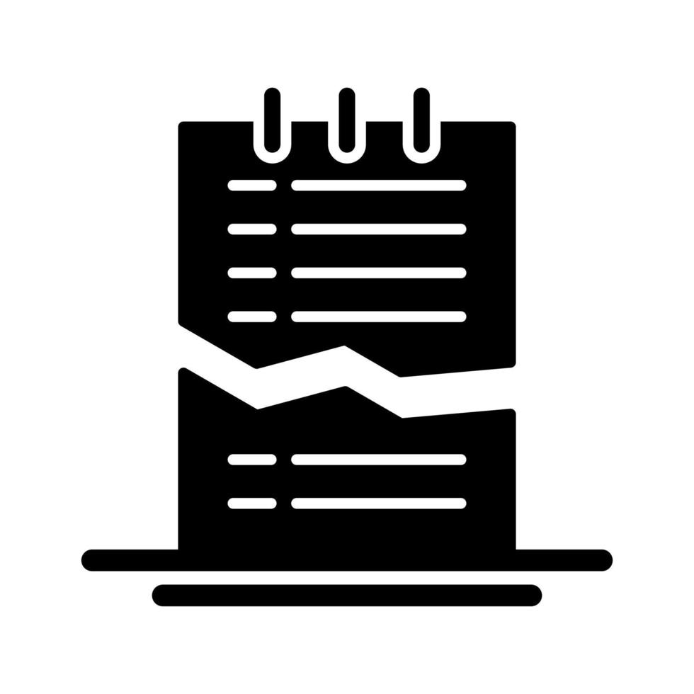 Corrupted List Vector Icon