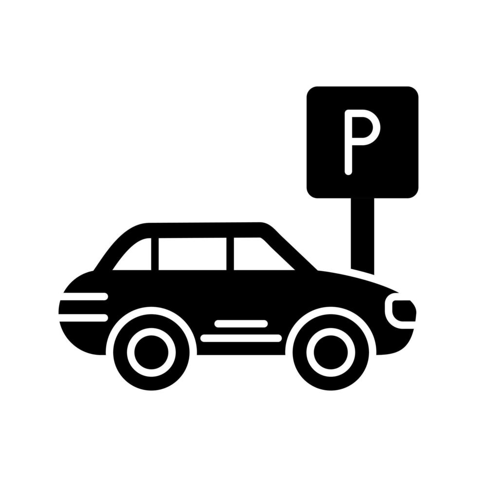 icono de vector de estacionamiento