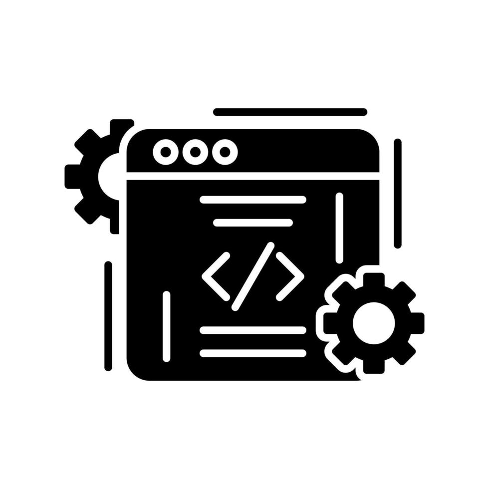 icono de vector de codificación