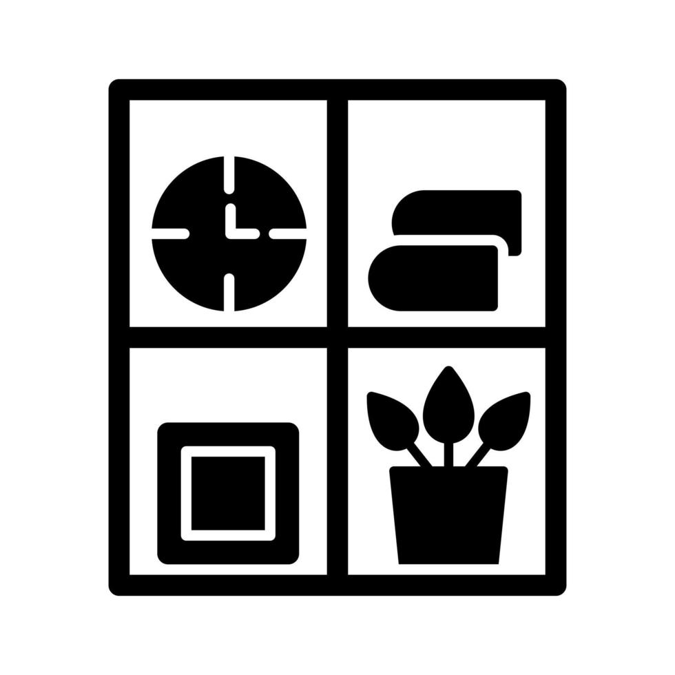 Bookshelf Vector Icon