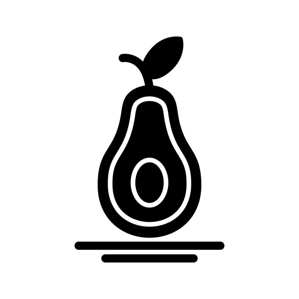 icono de vector de aguacate