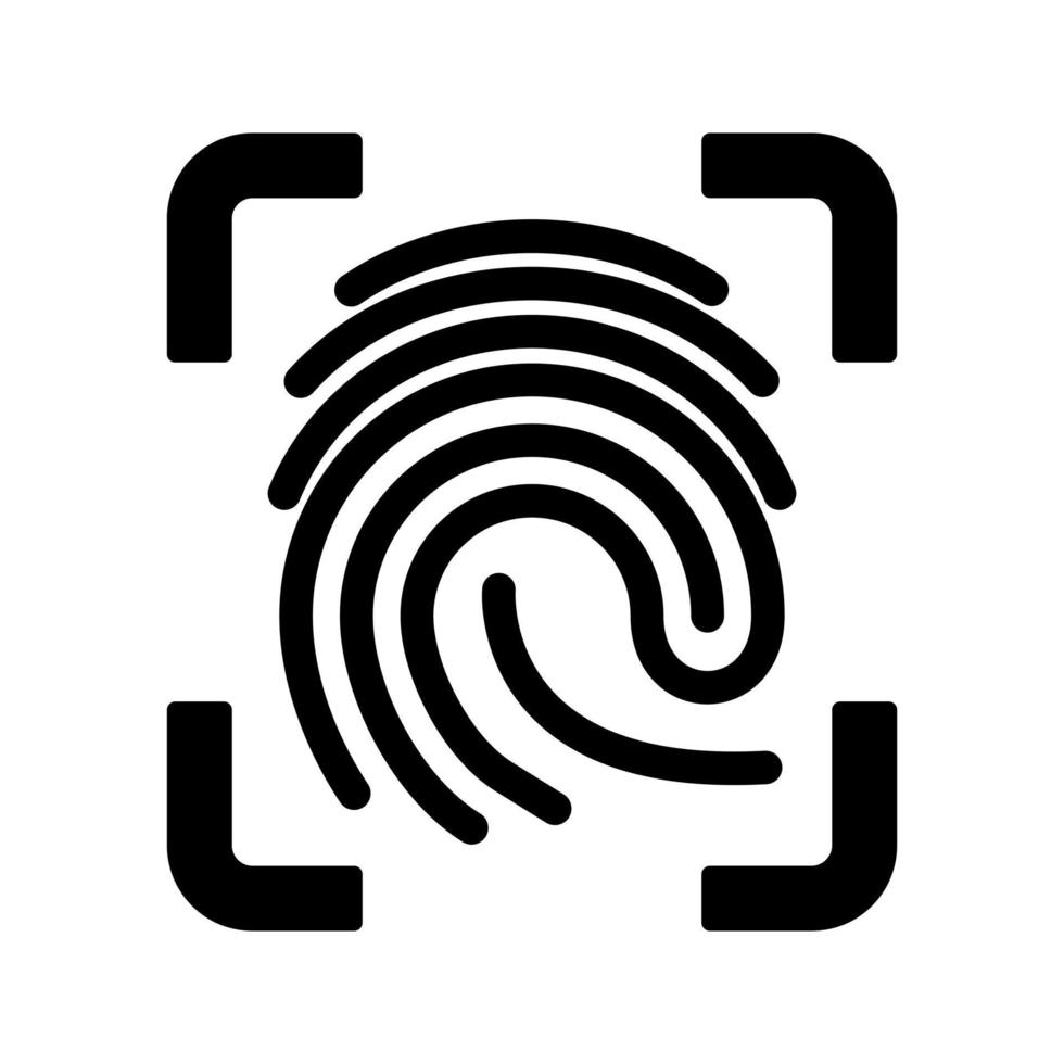 Finger Print Vector Icon