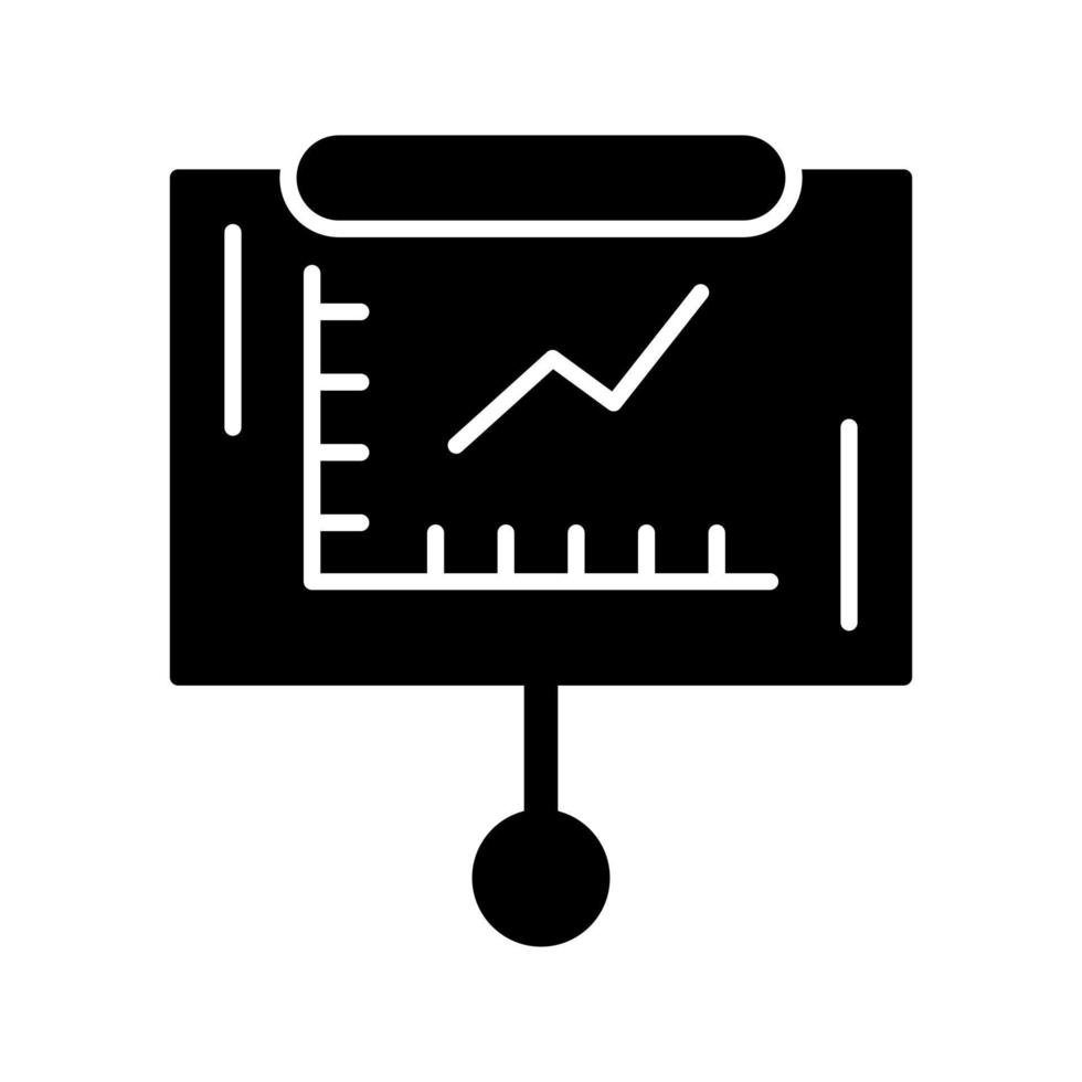 Line Graph Vector Icon