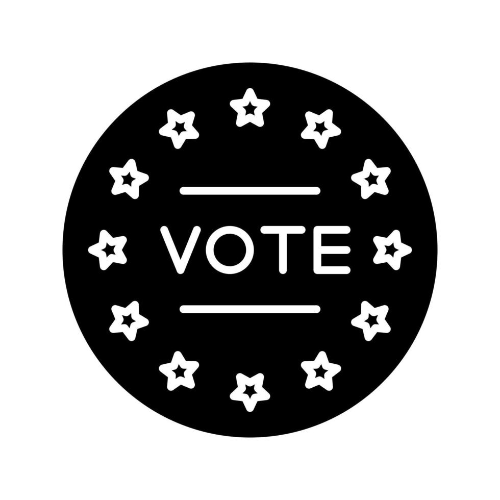 icono de vector de voto