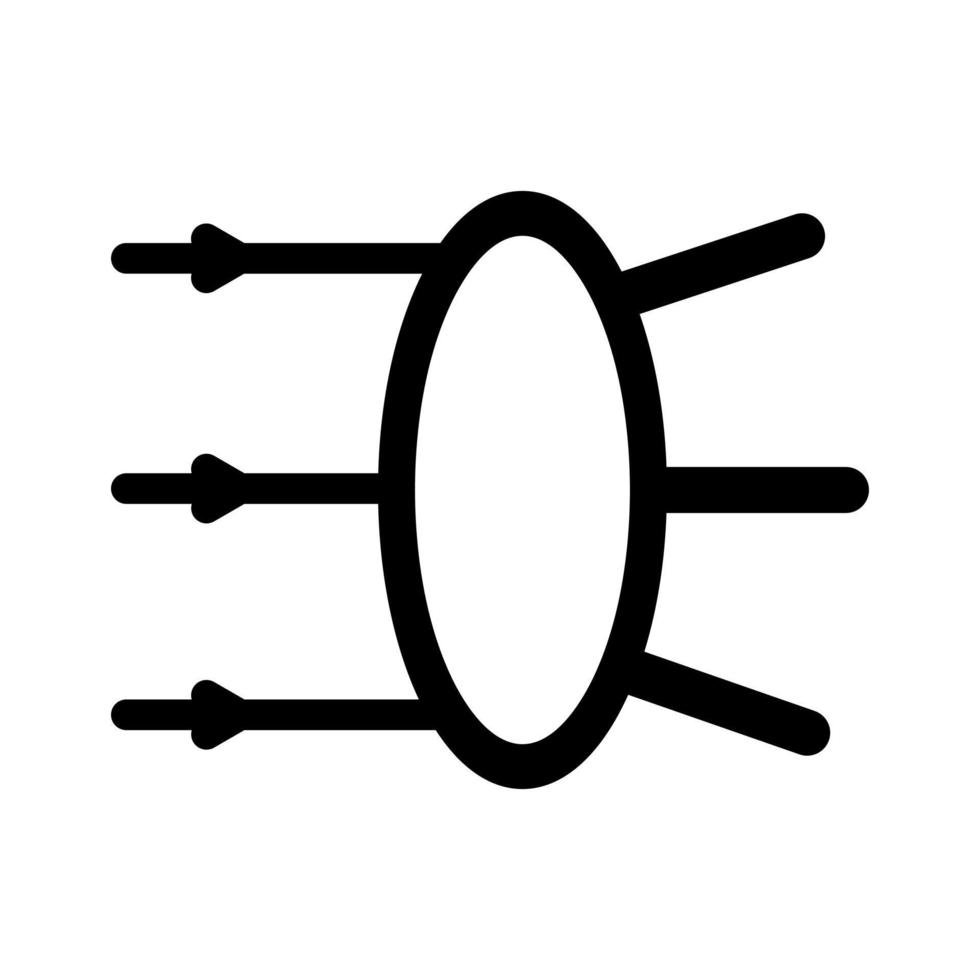 Refraction Vector Icon