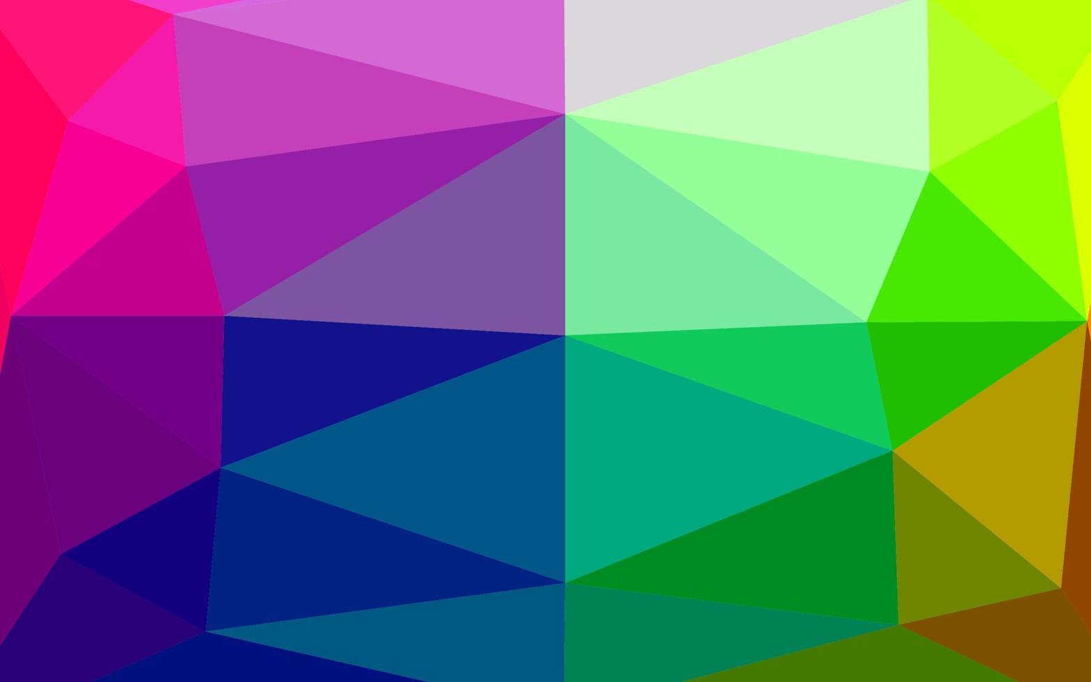 Light Multicolor, Rainbow vector shining triangular pattern.