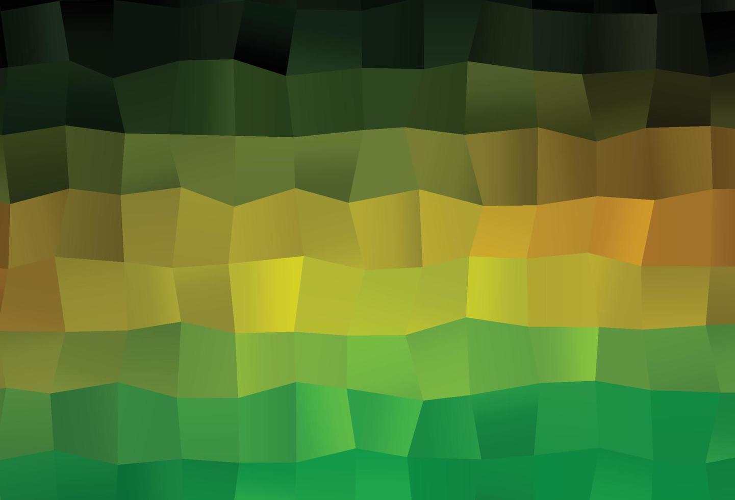 Dark Green, Yellow vector polygonal template.