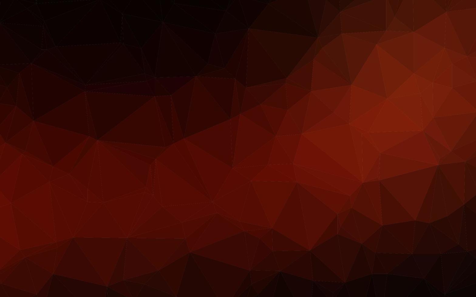 Dark Red vector triangle mosaic texture.