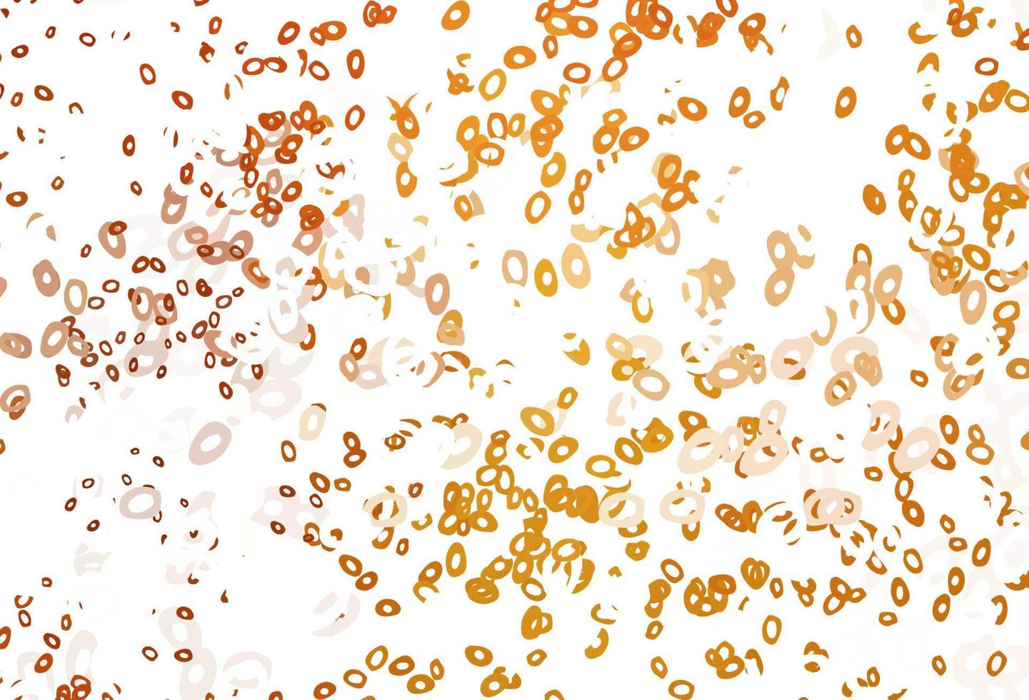 Light Yellow, Orange vector template with circles.