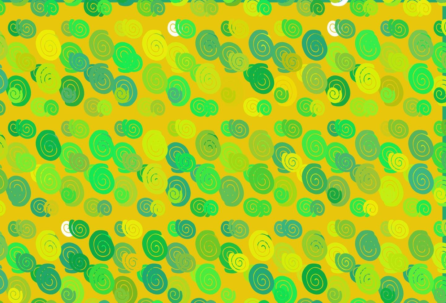 Light Green, Yellow vector background with abstract lines.