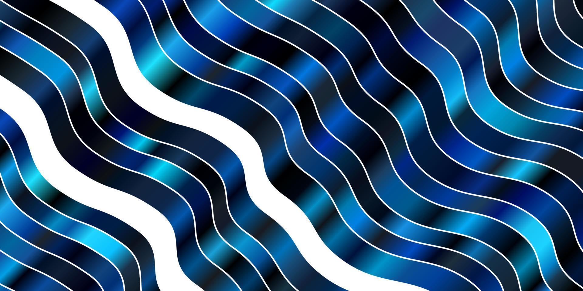 textura de vector azul oscuro con líneas torcidas.