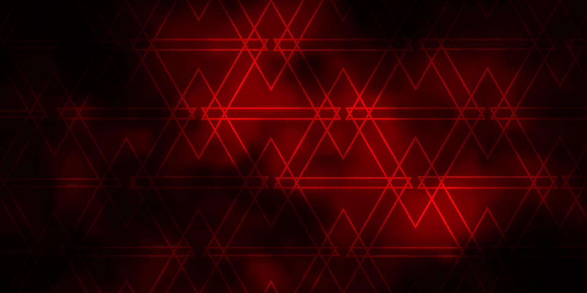 Dark Red vector background with polygonal style.