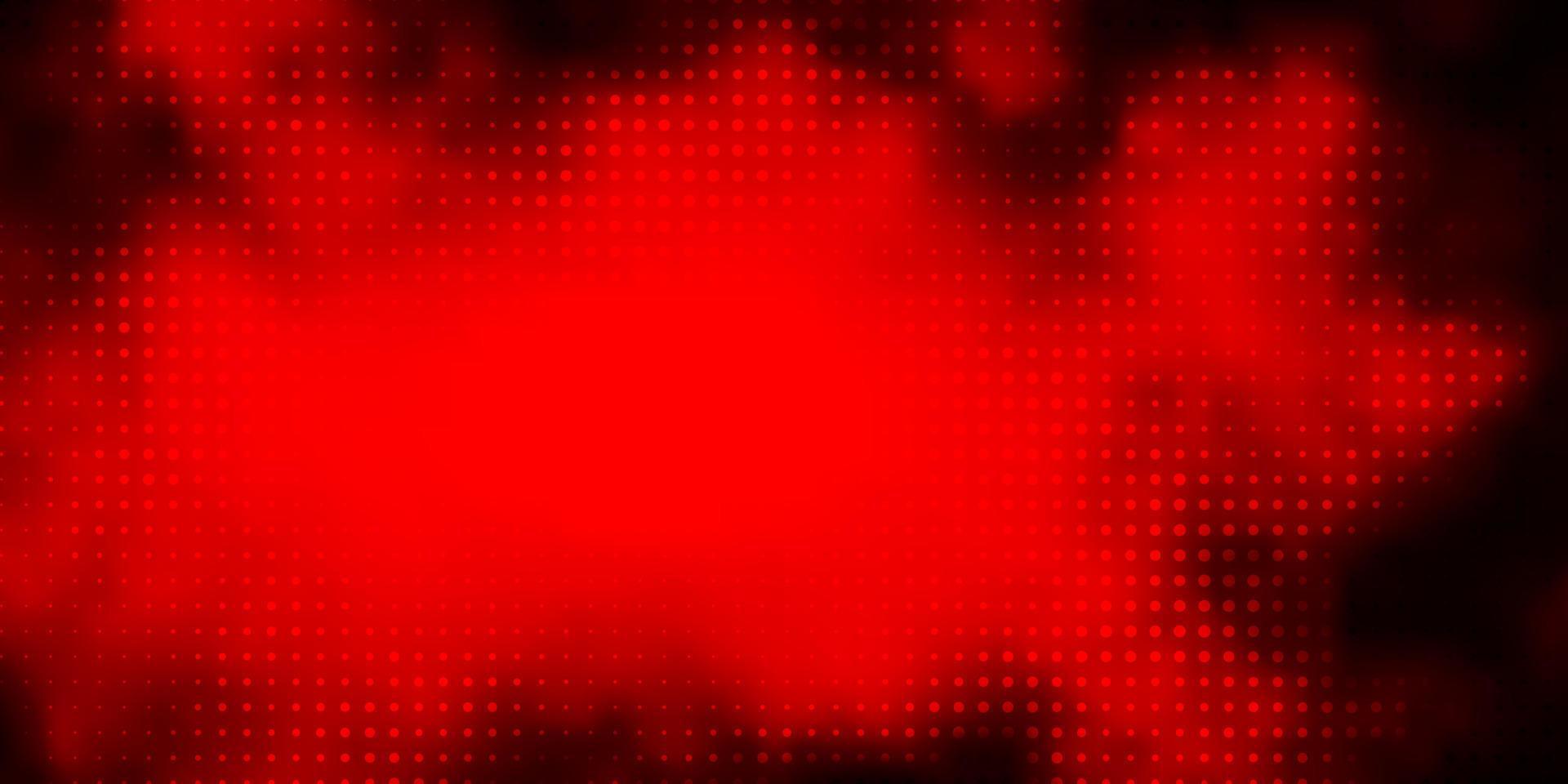 Dark Red vector texture with disks.