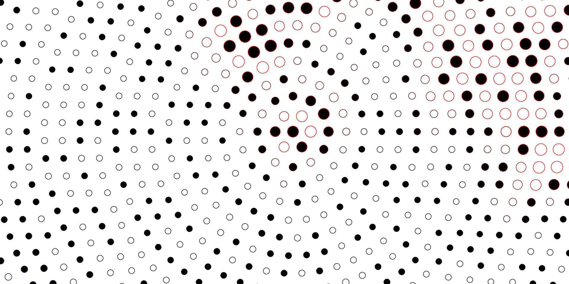 Dark Red vector background with bubbles.