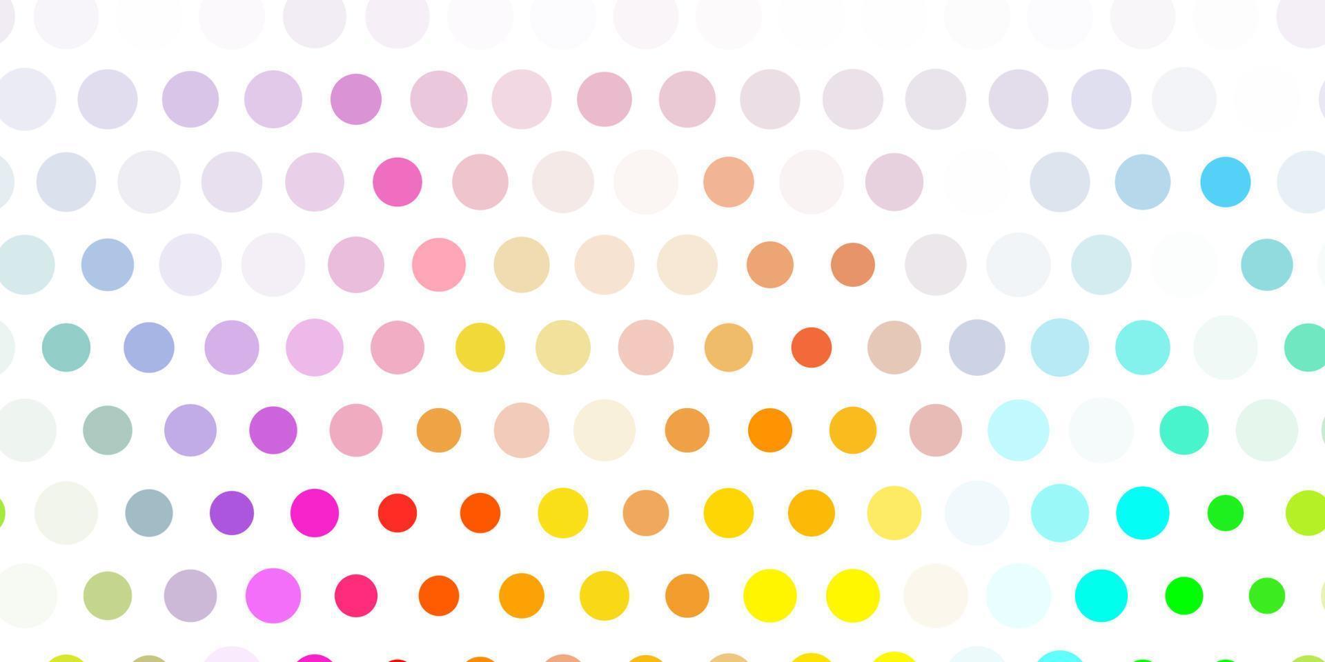 Light multicolor vector pattern with spheres.