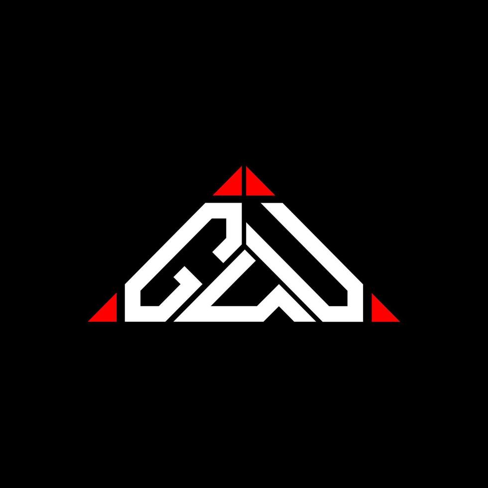 GUU letter logo creative design with vector graphic, GUU simple and modern logo.