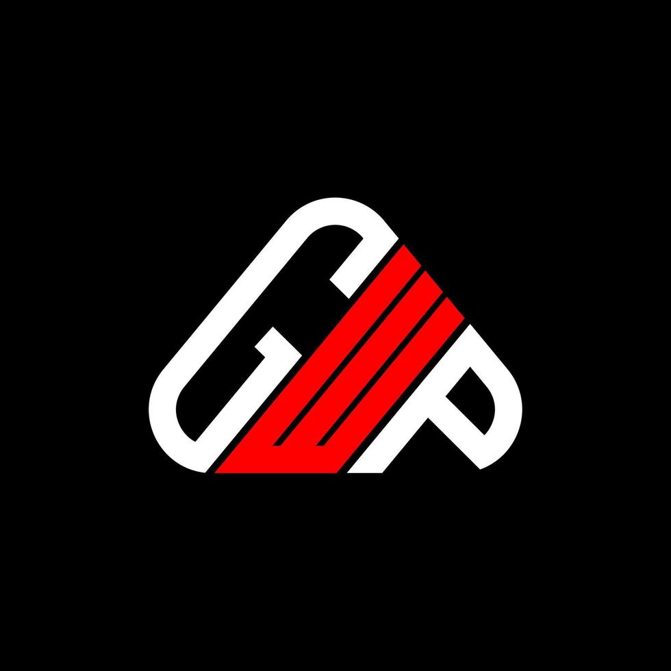Diseño creativo del logotipo de la letra gwp con gráfico vectorial, logotipo simple y moderno de gwp. vector