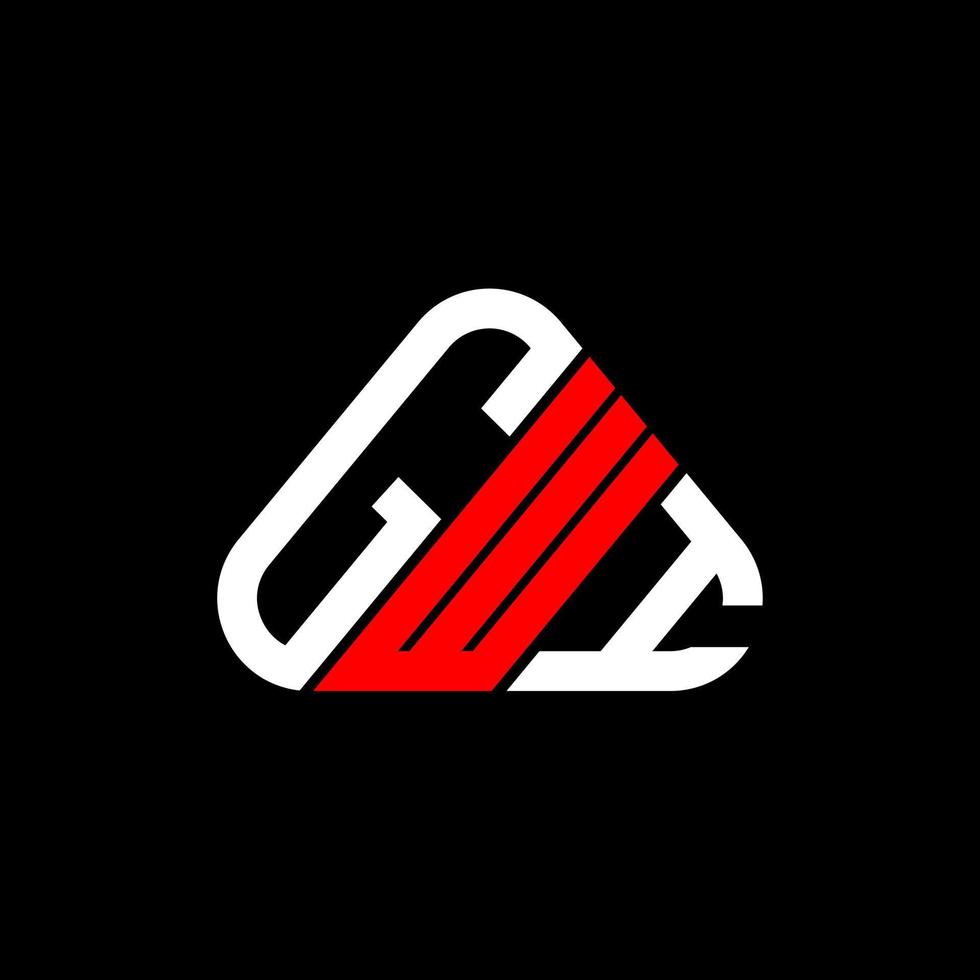 Diseño creativo del logotipo de la letra gwi con gráfico vectorial, logotipo simple y moderno de gwi. vector